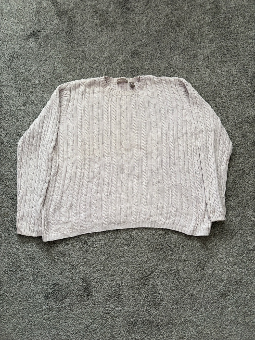 Valerie Steven’s Women’s Cable Knit Crewneck Sweater